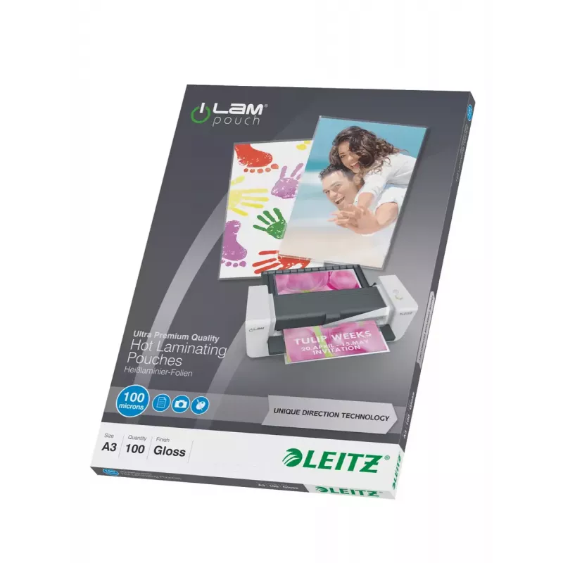 Laminavimo plėvelės Leitz iLAM UDT 100 vnt.