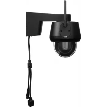 IP kupolinė apsaugos kamera ABUS PPIC52520B, lauko, laidinė ir belaidė, 4K 3840x2160, 8 MP, 4 mm, 1/2,8 colio CMOS, tvirtinama prie sienos, juoda