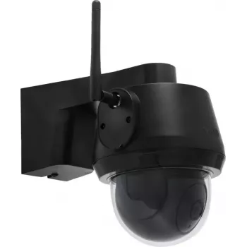 IP kupolinė apsaugos kamera ABUS PPIC52520B, lauko, laidinė ir belaidė, 4K 3840x2160, 8 MP, 4 mm, 1/2,8 colio CMOS, tvirtinama prie sienos, juoda