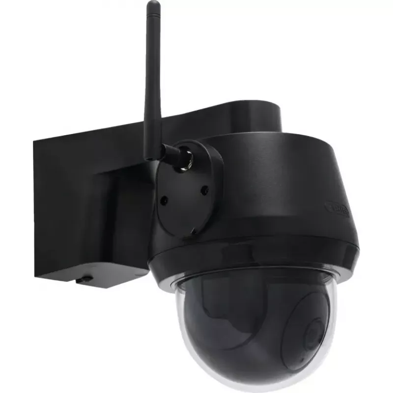 IP kupolinė apsaugos kamera ABUS PPIC52520B, lauko, laidinė ir belaidė, 4K 3840x2160, 8 MP, 4 mm, 1/2,8 colio CMOS, tvirtinama prie sienos, juoda