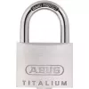 Pakabinama spyna ABUS Titalium 64TI/40, 4 vienodai rakinamų spynų rinkinys su 5 raktais, 40 mm lankelis