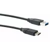 USB laidas Schwaiger CK 3141 USB 3.2 Gen 1 1m USB A USB C juodas