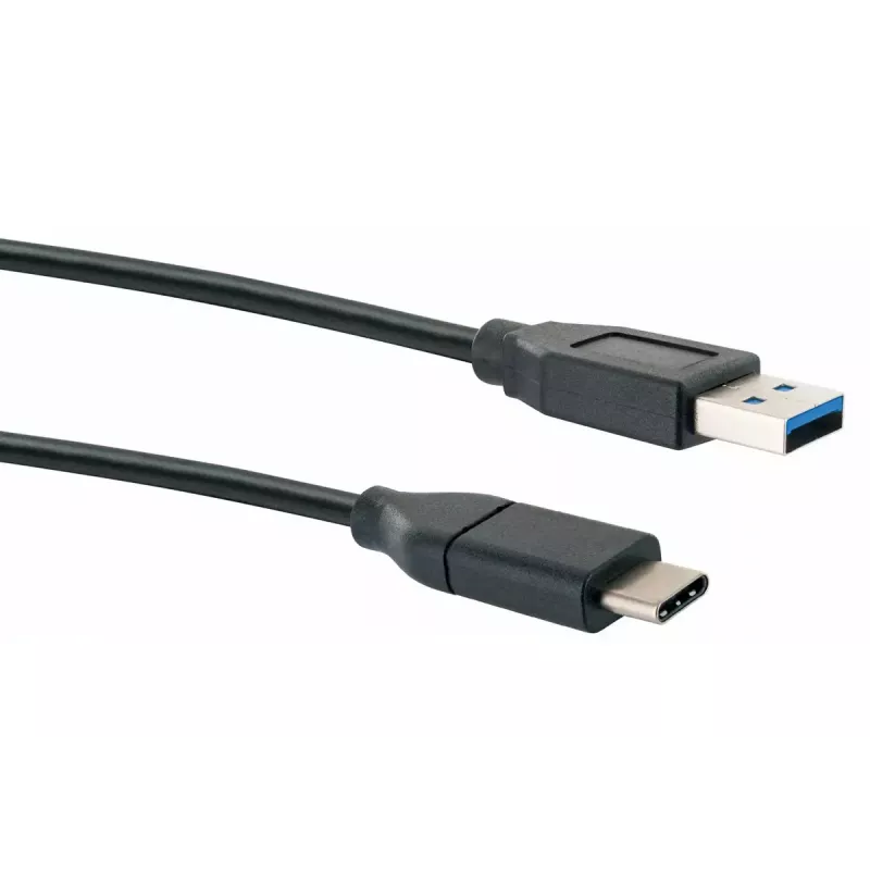 USB laidas Schwaiger CK 3141 USB 3.2 Gen 1 1m USB A USB C juodas