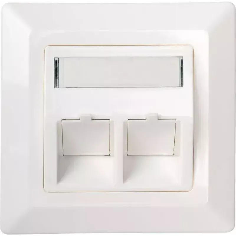 Kampinė jungtis Schwaiger NKSD2 532 balta RJ-45