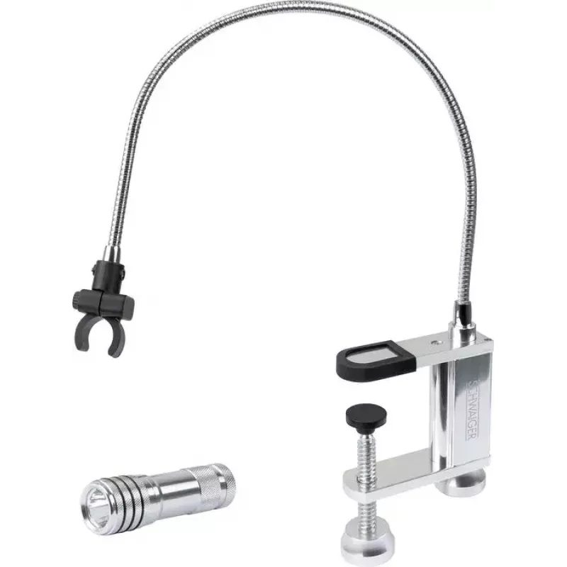 Grill light Schwaiger GLED0030 Juoda Sidabrinė Aluminium Rubber baterija 0.5W