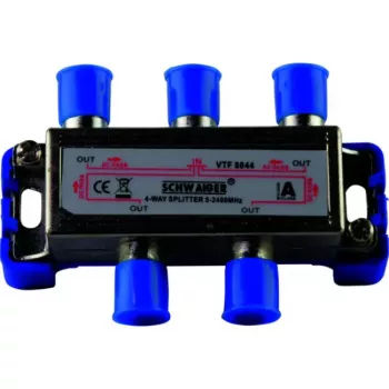 Kabelių skirstytuvas Schwaiger VTF8844 241 Dažnių diapazonas 5 - 2400 MHz