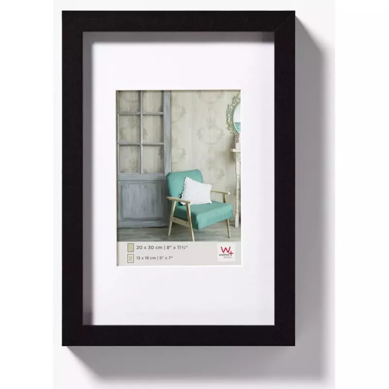 Vienos nuotraukos rėmelis Walther Design EA030B juodas