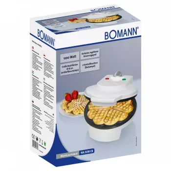 Waffle Maker Bomann WA 5018 CB 1 Waffle 1200 W White