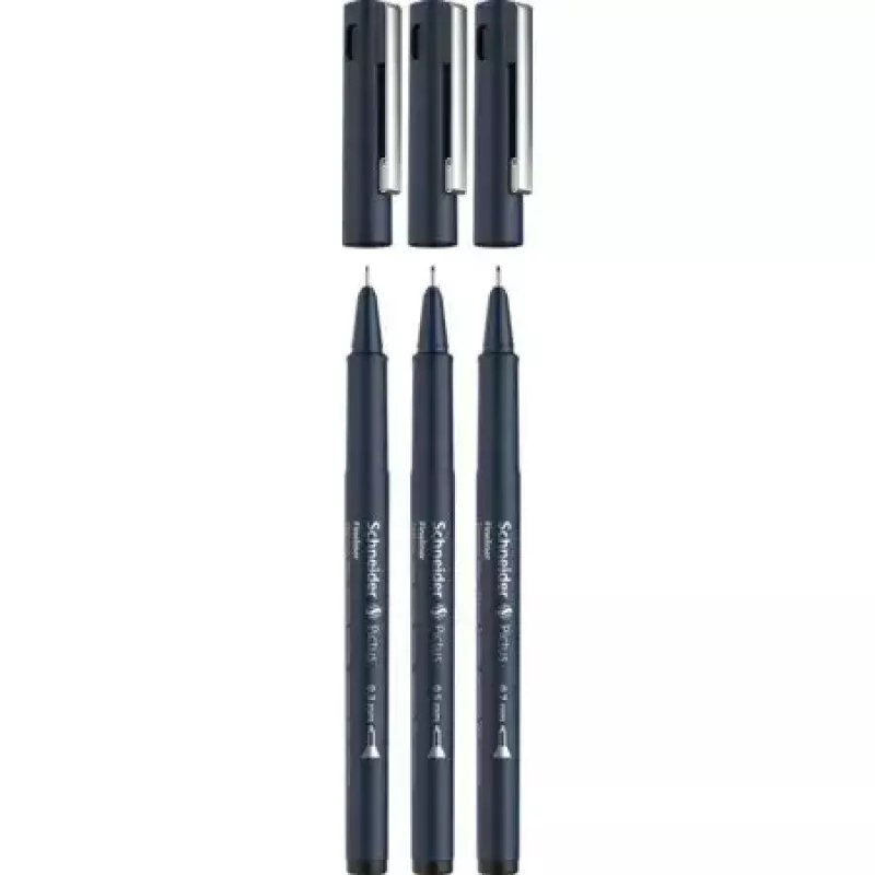 Fineliner Schneider Pictus Juoda 3 pcs