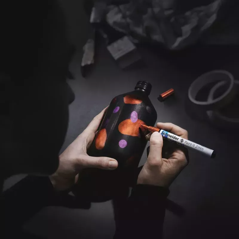 Dažų žymeklis Schneider ML01111501 varinis auksinis sidabrinis violetinis 4 vnt.