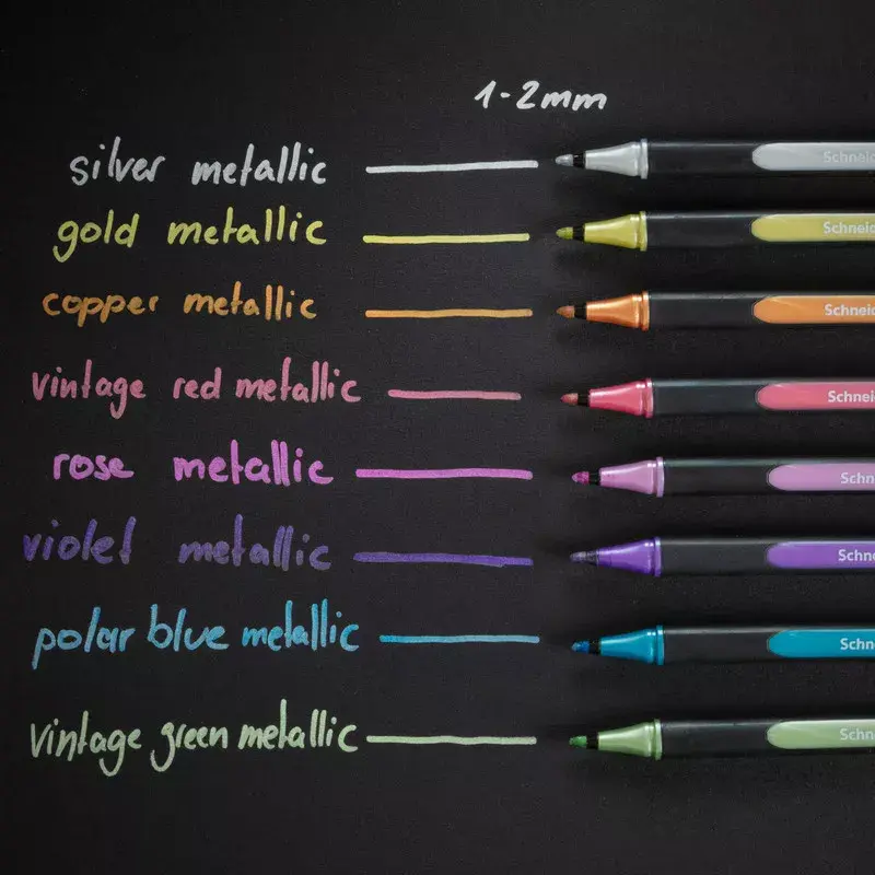 Marker Schneider Schreibgeräte Paint-It 020 8 vnt. Mėlyna Vario Aukso Žalia Rožinė Raudona Sidabrinė Violetinė