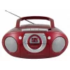 Nešiojama stereosistema Soundmaster SCD5100RO — CD/radijas/USB? (Pilka, raudona)