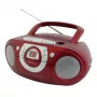 Nešiojama stereosistema Soundmaster SCD5100RO — CD/radijas/USB? (Pilka, raudona)