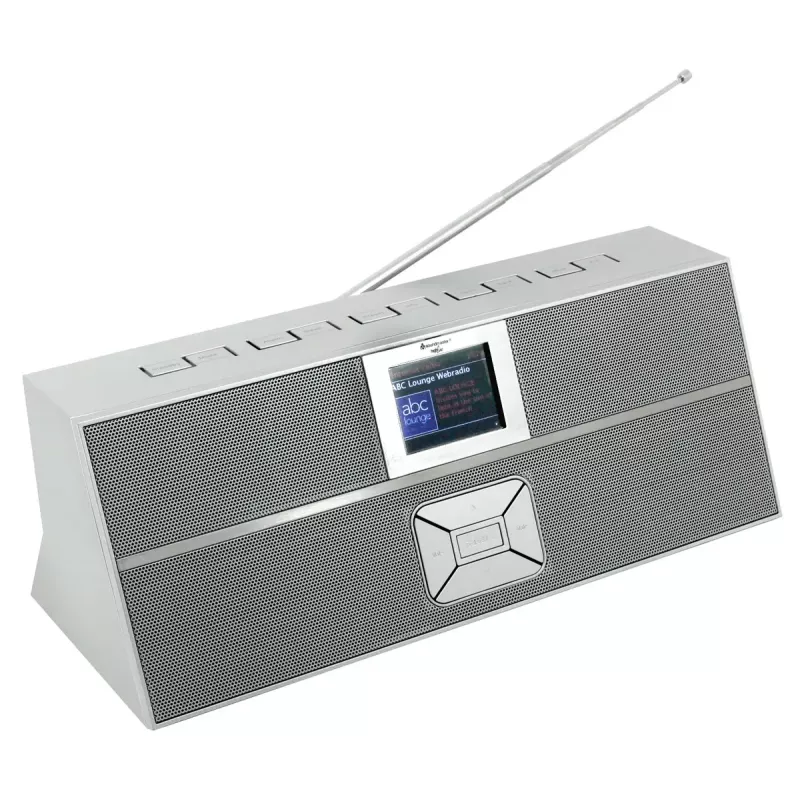 Internetinis radijas Soundmaster IR3300SI — Skaitmeninis imtuvas, DAB+ ir FM, 20 W RMS, TFT įvairiaspalvis ekranas, USB-A, pilkas