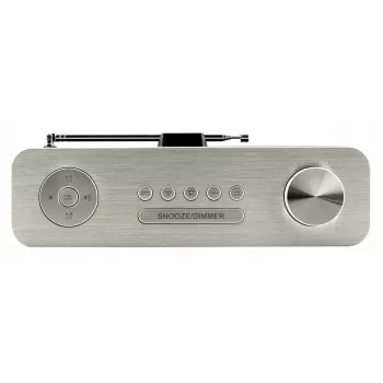 Asmeninis radijas Soundmaster DAB700WE — Analoginis ir skaitmeninis (DAB+, FM), 12 W RMS, LCD 2,9 col., MicroSD, sidabrinis/baltas