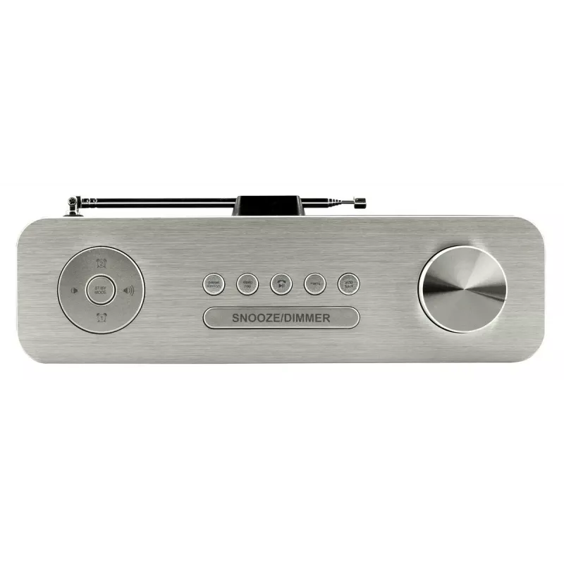 Asmeninis radijas Soundmaster DAB700WE — Analoginis ir skaitmeninis (DAB+, FM), 12 W RMS, LCD 2,9 col., MicroSD, sidabrinis/baltas