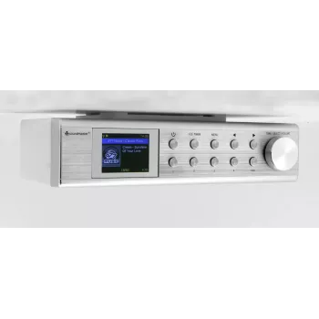 Internetinis radijas Soundmaster IR1500SI — DAB+/FM skaitmeninis imtuvas, 3 W, 2 colių TFT ekranas, sidabrinis