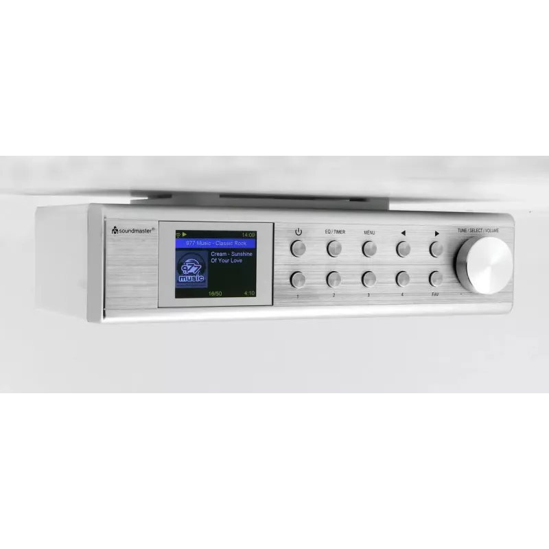 Internetinis radijas Soundmaster IR1500SI — DAB+/FM skaitmeninis imtuvas, 3 W, 2 colių TFT ekranas, sidabrinis