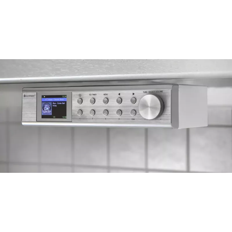 Internetinis radijas Soundmaster IR1500SI — DAB+/FM skaitmeninis imtuvas, 3 W, 2 colių TFT ekranas, sidabrinis