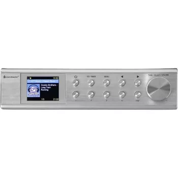 Internetinis radijas Soundmaster IR1500SI — DAB+/FM skaitmeninis imtuvas, 3 W, 2 colių TFT ekranas, sidabrinis