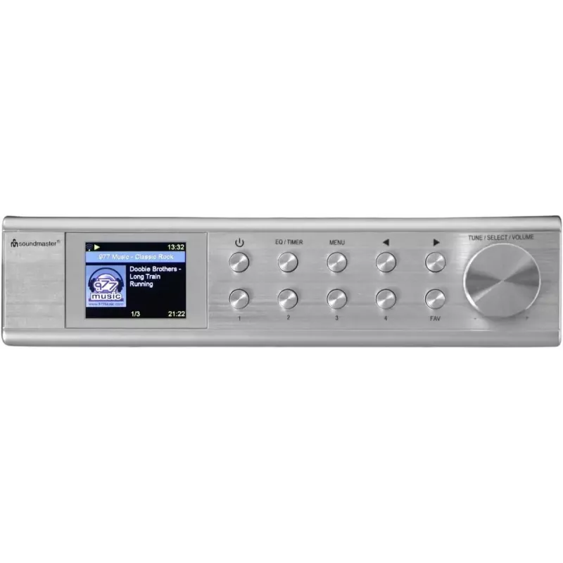 Internetinis radijas Soundmaster IR1500SI — DAB+/FM skaitmeninis imtuvas, 3 W, 2 colių TFT ekranas, sidabrinis