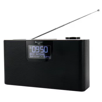 Asmeninis radijo imtuvas Soundmaster DAB700SW — Analoginis ir skaitmeninis imtuvas, DAB+ / FM, 12 W, 2,9 colių LCD, MicroSD, juoda