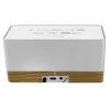 Radijo laikrodis Soundmaster UR630WE — FM/PLL/UKW, 6 W RMS, pilkas/baltas, kintamoji srovė ir AAA baterijomis maitinamas