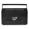 Nešiojamasis kasetinis grotuvas Soundmaster RR20SI — FM/MW/SW radijas, 3 W RMS, 3,5 mm ausinės, juoda/sidabrinė