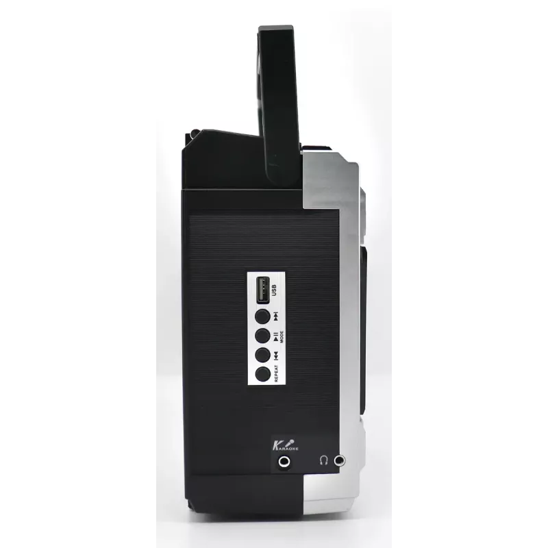 Nešiojamasis kasetinis grotuvas Soundmaster RR20SI — FM/MW/SW radijas, 3 W RMS, 3,5 mm ausinės, juoda/sidabrinė