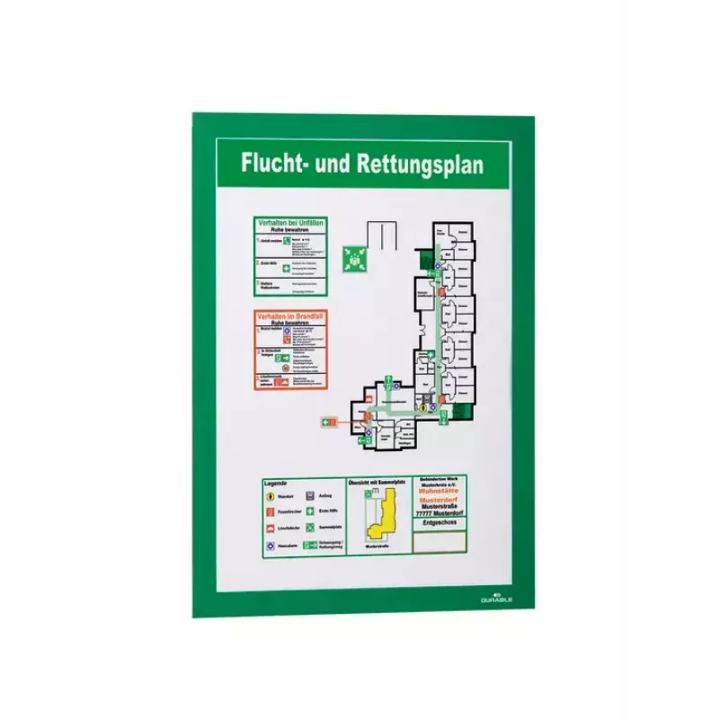 Magnetinis rėmelis A4 Durable DURAFRAME žalias