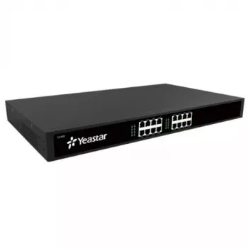 Yeastar TA1600 tinklų sietuvas / valdiklis 10 100 Mbit/s Juoda Stovo montavimas 1U