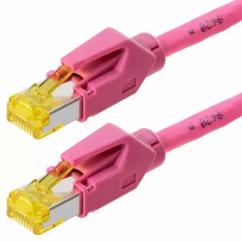 Tinklo kabelis Helos 120086 Magenta 3 m Cat6a S/FTP