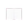 Rašomasis bloknotas Bantex 100302813 — A5, 96 lapai, linijinis, 70 g/m², kietviršis, juoda/raudona