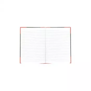 Rašomasis bloknotas Bantex 100302813 — A5, 96 lapai, linijinis, 70 g/m², kietviršis, juoda/raudona