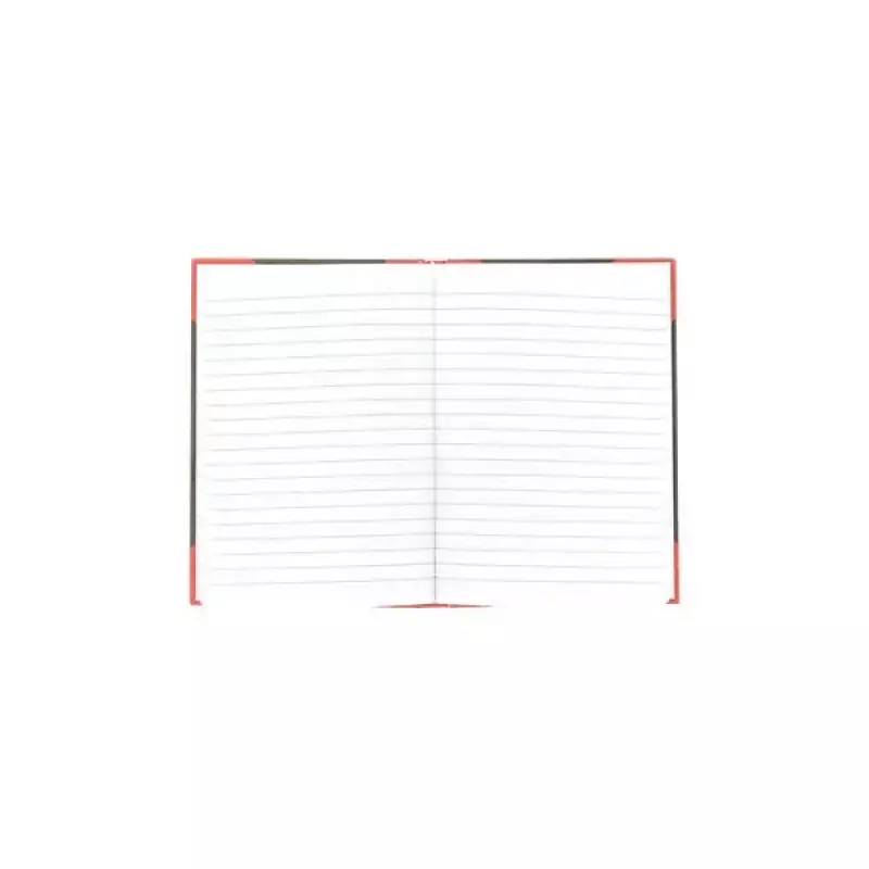 Rašomasis bloknotas Bantex 100302813 — A5, 96 lapai, linijinis, 70 g/m², kietviršis, juoda/raudona