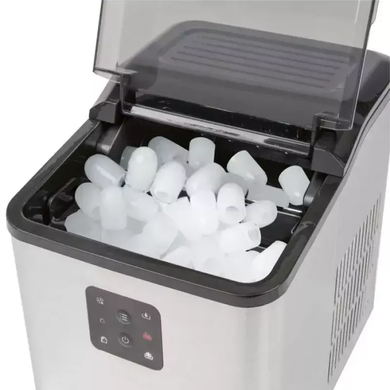 Ledo kubelių gamintojas „ProfiCook PC-EWB 1253“ — 12 kg/24h, 1,5 l bakelis, 2 kubelių dydžiai, 120 W, juoda/pilka