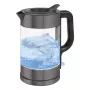 Elektrinis virdulys ProfiCook PC-WKS 1322 G — 1,7 l, 2200 W, stiklinis korpusas, nerūdijantis plienas, juoda/skaidri