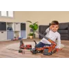 Gaisrinis automobilis Dickie Toys Scania sukamoji kopėčia juoda pilka raudona