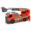 Gaisrinis automobilis Dickie Toys Scania sukamoji kopėčia juoda pilka raudona