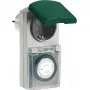 Mechaninis laikmatis REV modelis 0025700409 lauko juodas, analoginis ratukas grandinėms perjungti