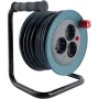 REV kabelinė ritė mini 3 lizdai 10 m petrolinė / juoda modelis 0010042100