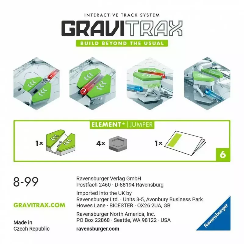 Statybinių blokelių rinkinys Ravensburger GraviTrax 22421 Rekomenduojamas amžius 8 metai