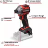 Belaidis smūginis veržliaraktis EINHELL TP-CI 18/250-C Li BL, 18 V, bešeptėtis – tik korpusas (be baterijos / pakrovėjo)