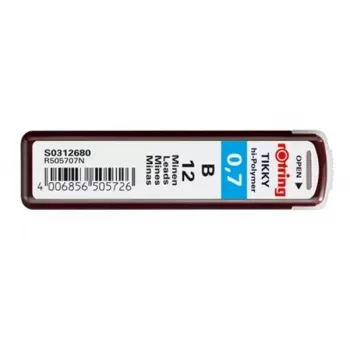 Švino užpildas Rotring Polymer Leads B 0.7 mm S0312680