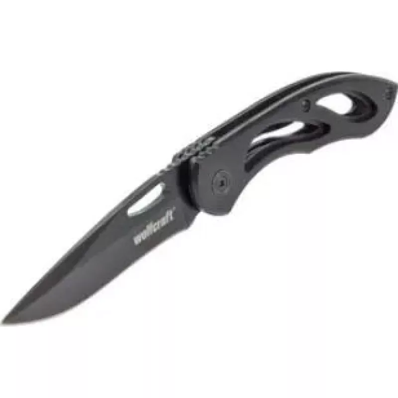 Sulankstomas peilis Wolfcraft WF4288000 — 70 mm lygi ašmenys, kompaktiškas kišeninis įrankis