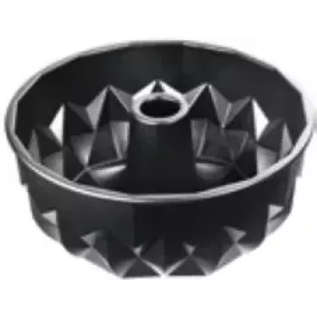 Kaiser 2300646794 apvalus gofruoto paviršiaus torto kepimo indas 25,5x25,5x11,5 mm