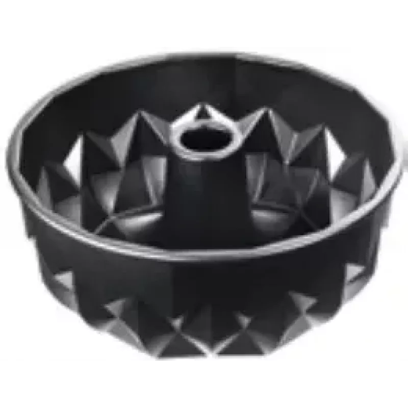 Kaiser 2300646794 apvalus gofruoto paviršiaus torto kepimo indas 25,5x25,5x11,5 mm