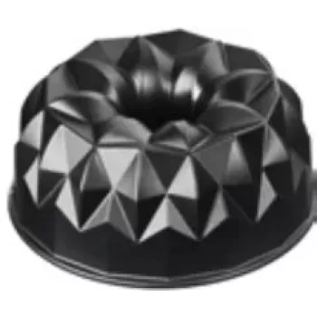Kaiser 2300646794 apvalus gofruoto paviršiaus torto kepimo indas 25,5x25,5x11,5 mm