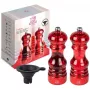 Pipirų ir druskos malūnėlių rinkinys PEUGEOT Podium 18 cm, akrilas, raudonas
