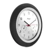 Skaitmeninis laikrodis Mebus 19449 apvalus juodas baltas baterija AA 30 cm